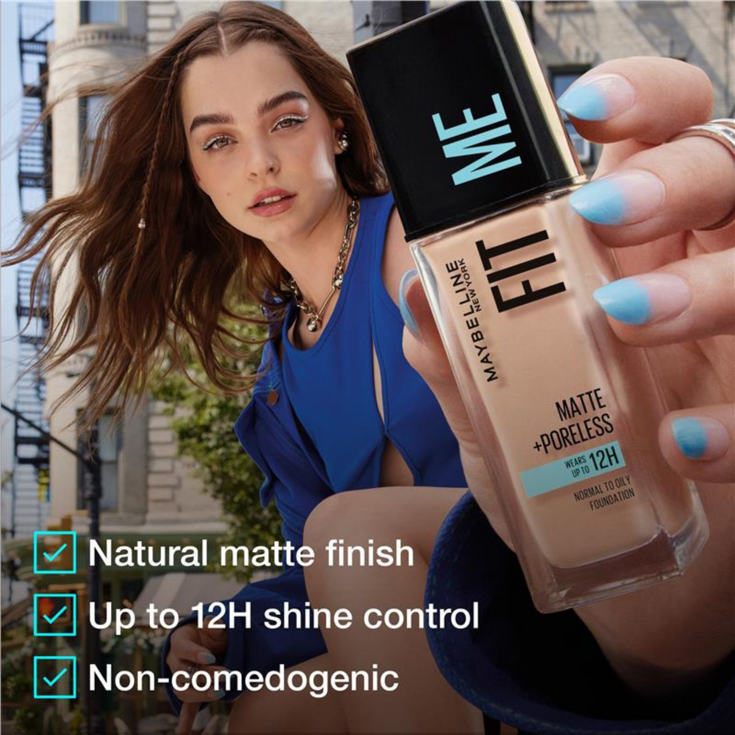 Maybelline Fit Me Matte Poreless Mattifying Foundation32323232 long lasting full coverage Soft import Best original brand genuine Australia makeup style low price bd
