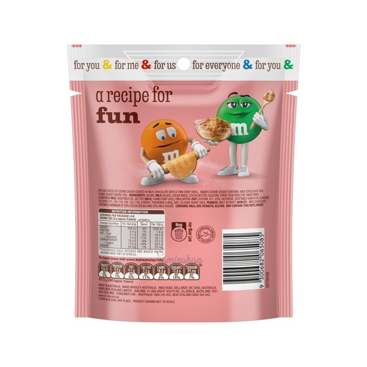 M&M's Cookie Dough Milk Chocolate Snack & Share colouful chocobean Halal Best imported Australia premium sweets candy Birthday Gift Valentines Cheap price in bd