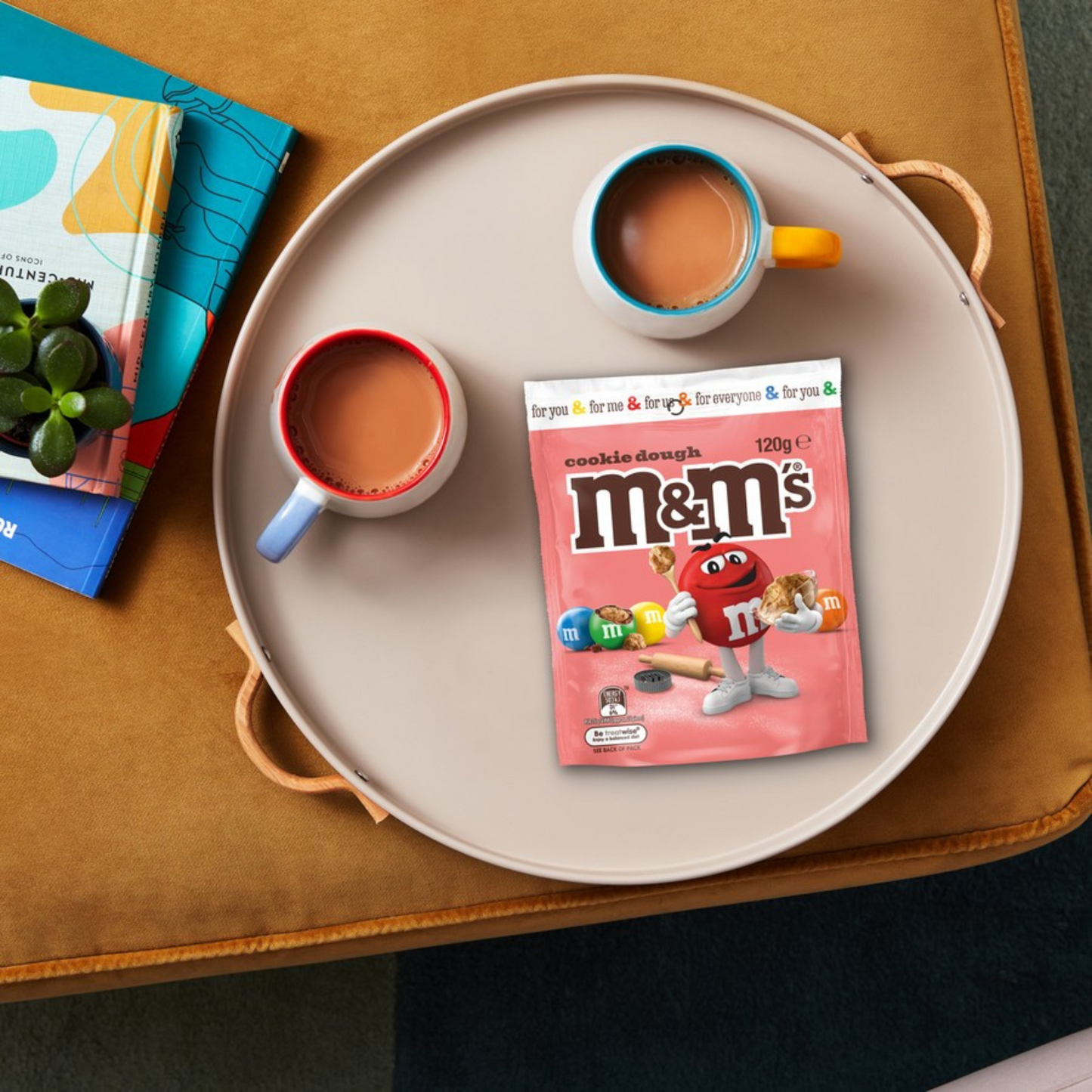 M&M's Cookie Dough Milk Chocolate Snack & Share colouful chocobean Halal Best imported Australia premium sweets candy Birthday Gift Valentines Cheap price in bd