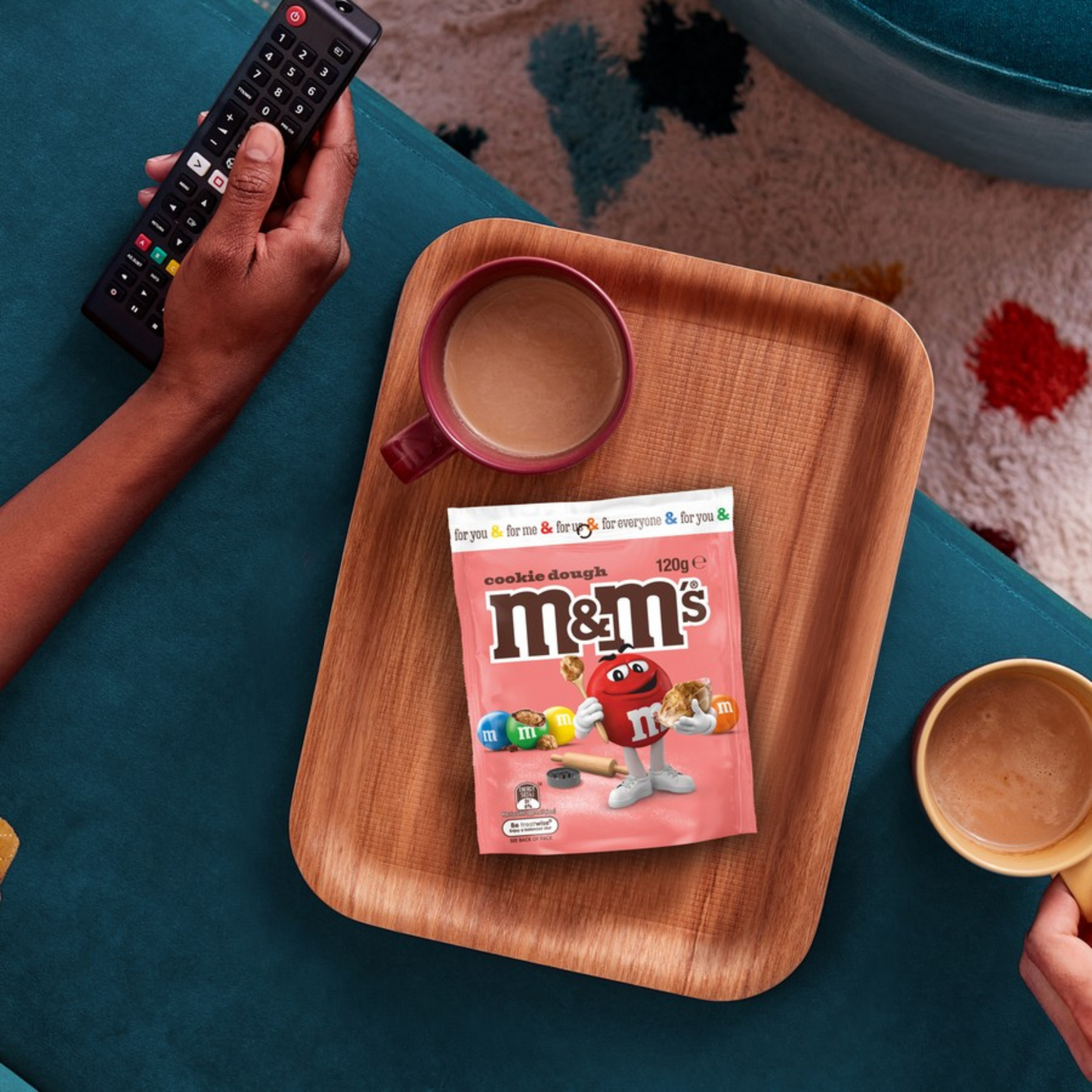 M&M's Cookie Dough Milk Chocolate Snack & Share colouful chocobean Halal Best imported Australia premium sweets candy Birthday Gift Valentines Cheap price in bd