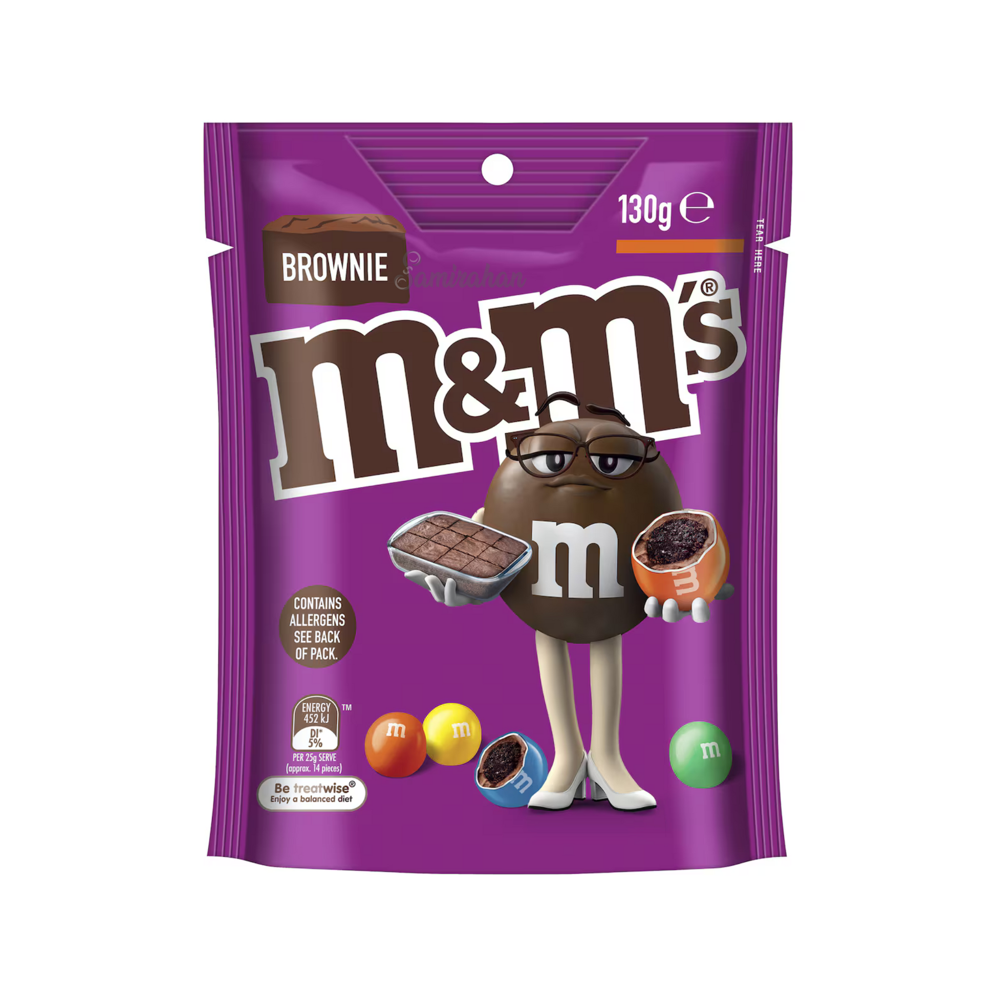 M&M's Milk Chocolate Brownie Snack & Share Bag colouful chocobean Halal Best imported Australian premium sweets candy Birthday Gift Valentines Cheap price in bd