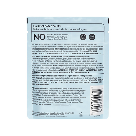 HASK Argan Oil Repair Deep Conditioner premium shine glow damage Sachet Best imported foreign haircare quality Clean restores shiny silky Protein cheap price bd