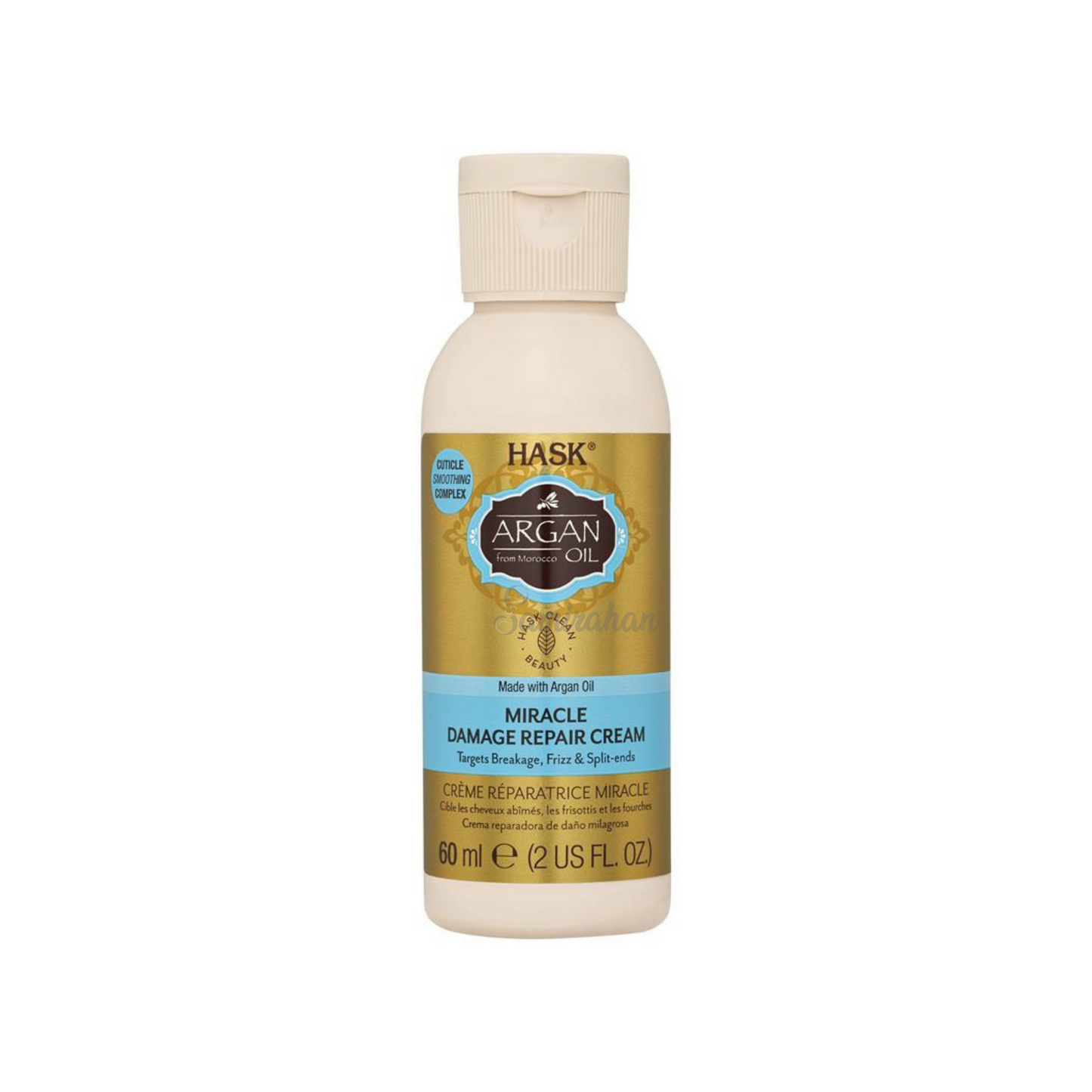 Hask Argan Oil Miracle Split End Damage Repair Cream Best import dry soft organic beauty skincare anti Softens Clean restore silky Protein Moroccan low price bd