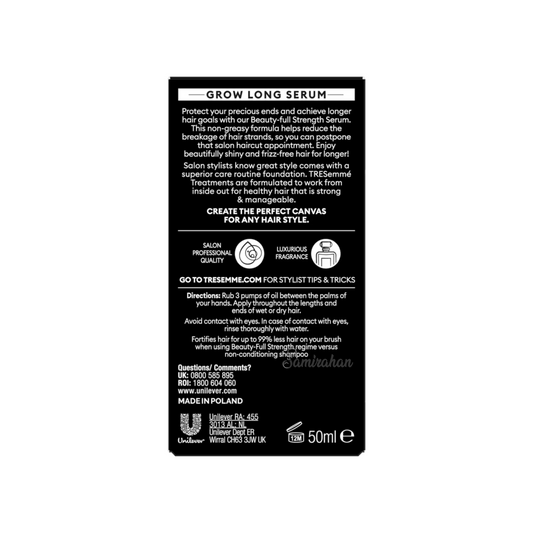 TRESemme Beauty Full Strength Grow Long Serum Best fine healthy growth shine foreign dandruff genuine authentic imported loss damage sculp low price in BD Dhaka