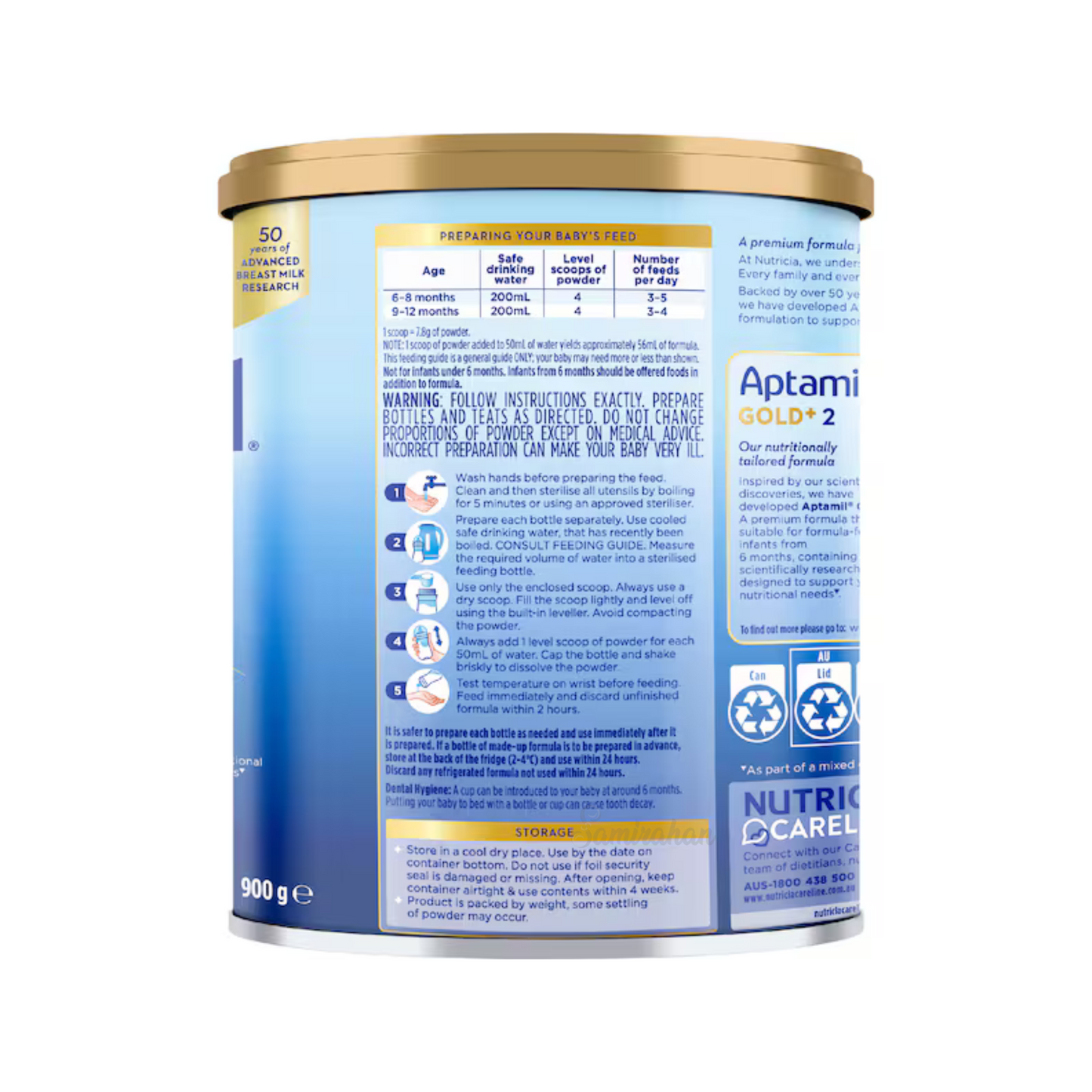Aptamil Gold+ Stage 2 nutritionally follow-on baby milk formula authentic Australian feeding babies cow breast original organic Best Imported cheap price in bd