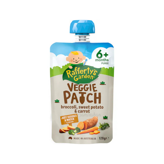 Raffertys Garden Veggie Patch Broccoli Sweet Potato Carrot Baby Pouch fruit vegetable Best import Australia authentic premium kid snack healthy low price in BD