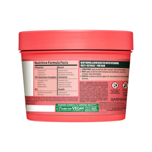 Garnier Fructis Hair Food Watermelon Multi Use Mask For Fine Unruly shine healthy treat black Best foreign Australia care import premium hair fall low price bd