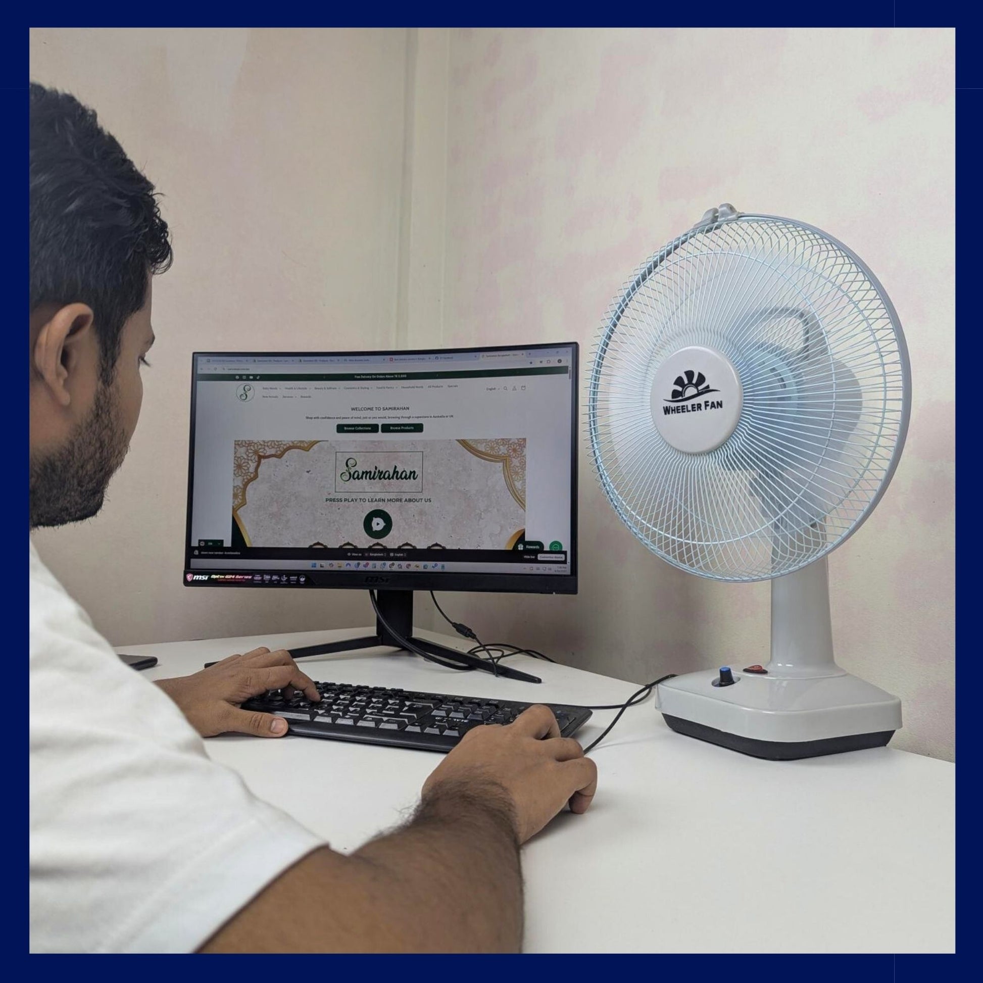 Wheeler flexible Rechargeable Fan 3 hour Backup Lithium fast air cooler portable light electric summer heat best cheap price Bangladesh Dhaka Chittagong Sylhet