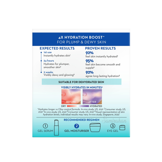 Olay Luminous Hyaluron Niacinamide Brightening Gel Moisturiser skincare Best import Dark Serum authentic original genuine brand premium Australia low price BD