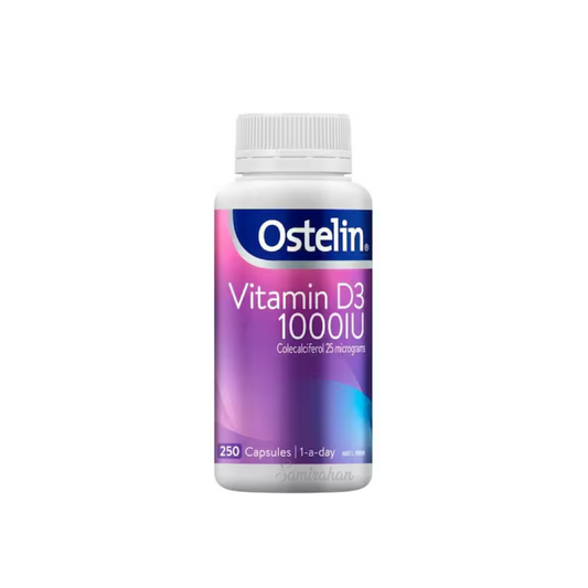 Ostelin Vitamin D 1000IU D3 for Bone Health Immune strength muscle Best authentic premium quality absorption dietary calcium genuine best import low price in BD