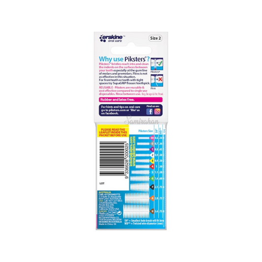 Piksters Reusable Interdental Brush Oral Hygiene Size 2 teeth gum enamel yellow Best import foreign Australian premium quality dentist white cheap price in bd