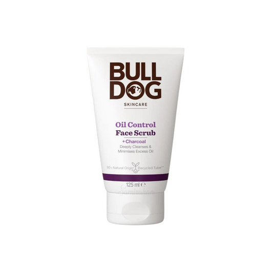 BullDog Skincare Oil Control Face Scrub Charcoal Men Remove Bright Daily dry dark spot clean Sensitive smooth mattifies Glow soft Best import UK low price in bd