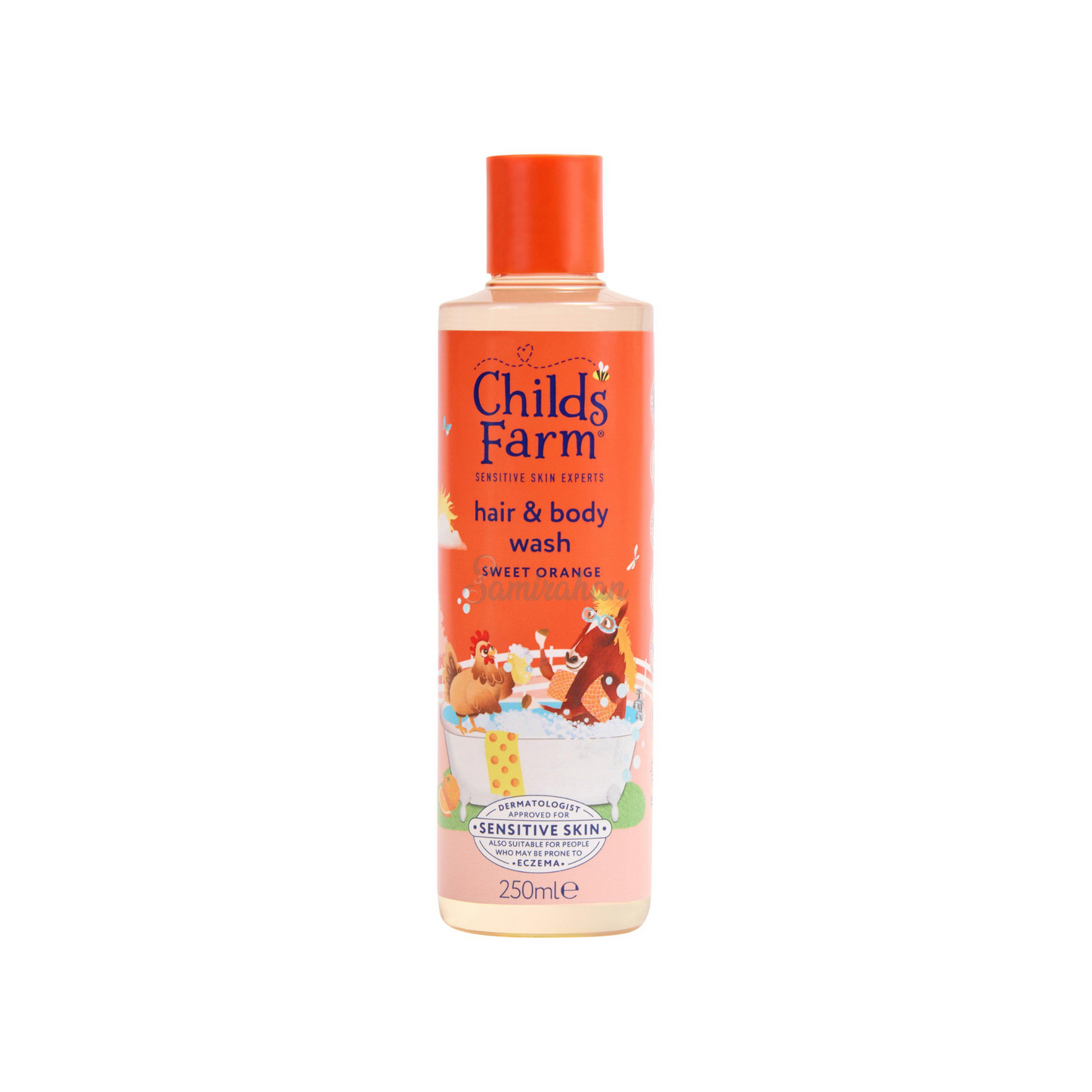 Childs Farm Sweet Orange Hair Body Wash For Kids Sensitive clean revive skin care hair child soap import Australia genuine authentic premium beauty low price bd