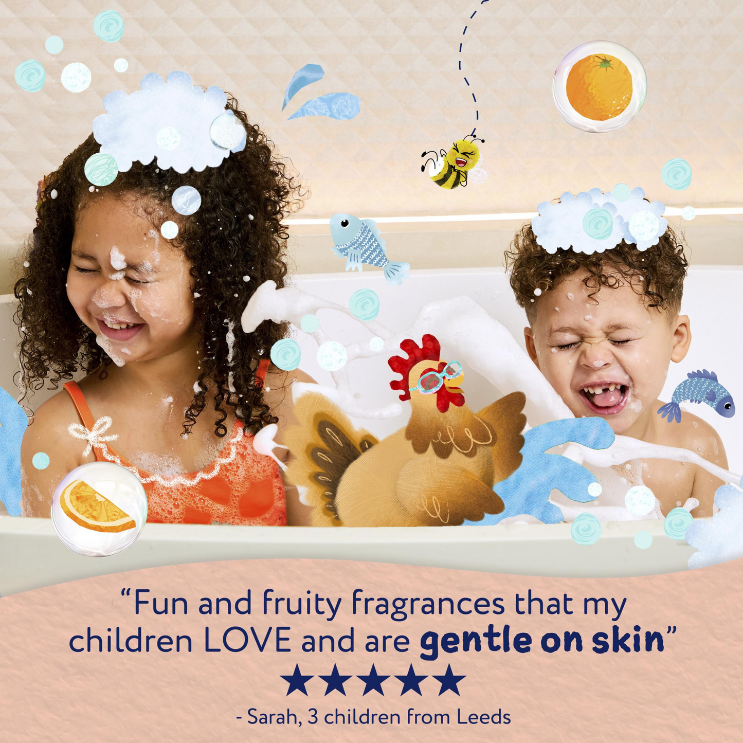 Childs Farm Sweet Orange Hair Body Wash For Kids Sensitive clean revive skin care hair child soap import Australia genuine authentic premium beauty low price bd