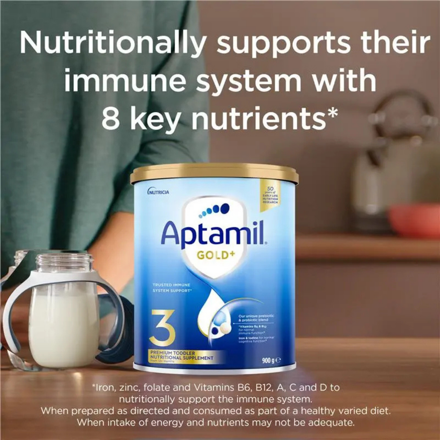 Aptamil Gold+ Stage 3 nutritionally toddlers 1+ Years baby milk formula authentic Australian feeding babies cow breast original organic Best cheap price in bd