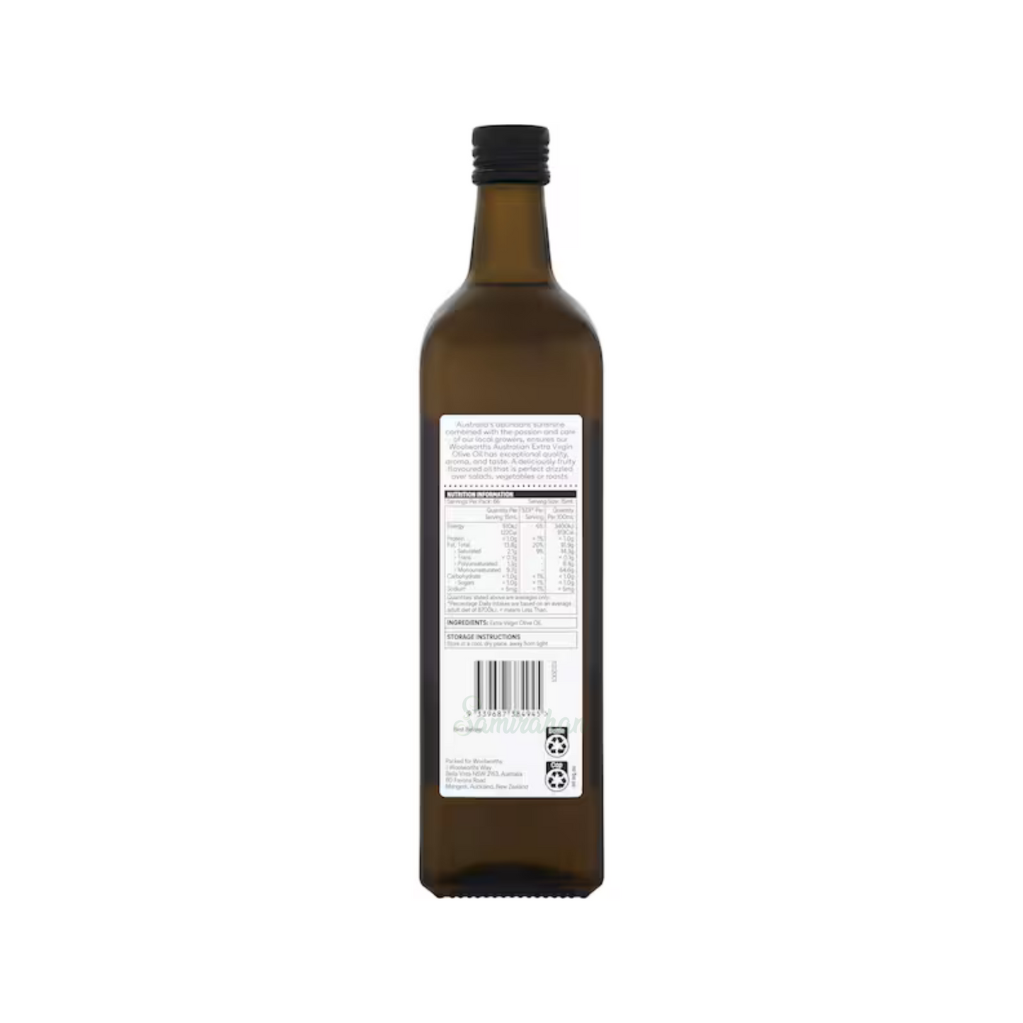 Woolworths Spanish 100% Extra Virgin Olive Oil Fruity used great butter baking Natural Omega3 Best imported foreign organic healthy premium brand low price BD