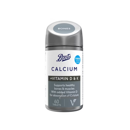 Boots Calcium Vitamins D & K Supports Bones muscles vitamin tablet supplement medicine pharmacy doctor Best original import UK medical premium low price in bd