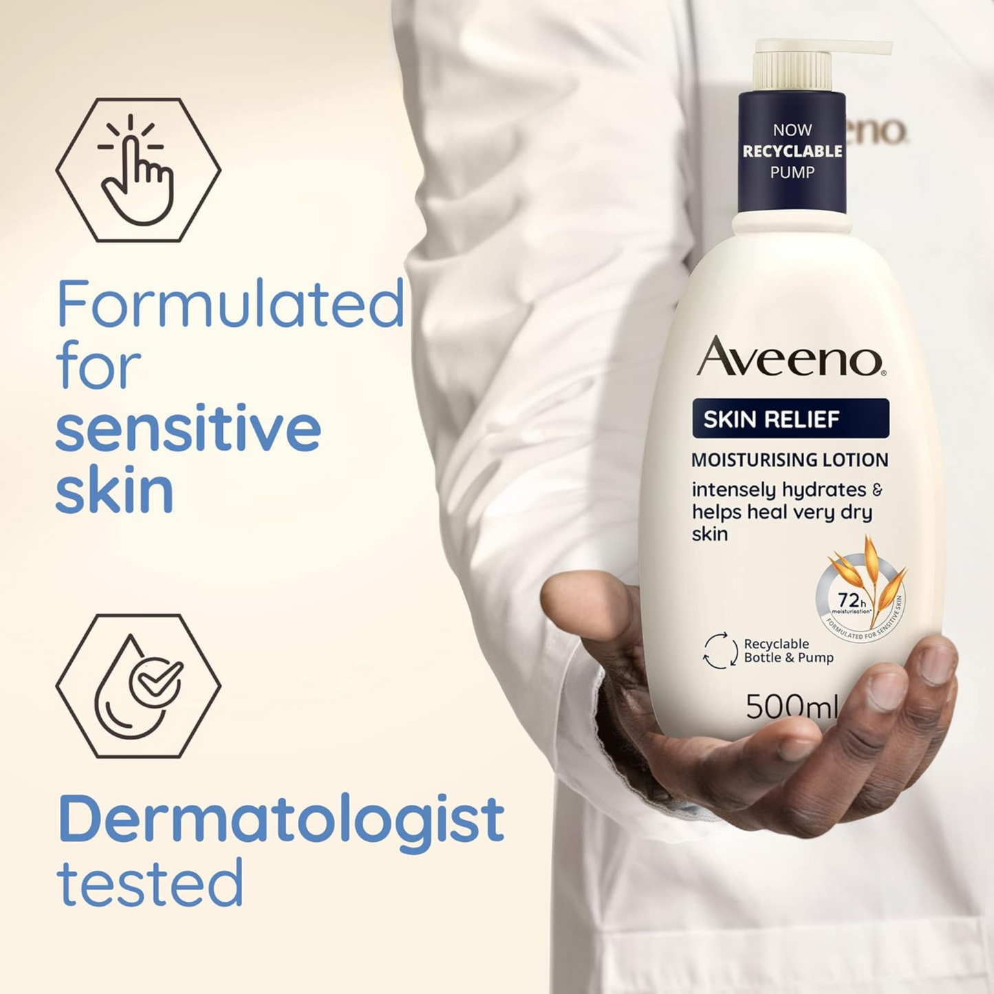 Aveeno body lotion unscented 500ml imported UK authentic genuine premium brand online shop cheap price BD Dhaka Sylhet Bangladesh sensitive dry skin moisturiser