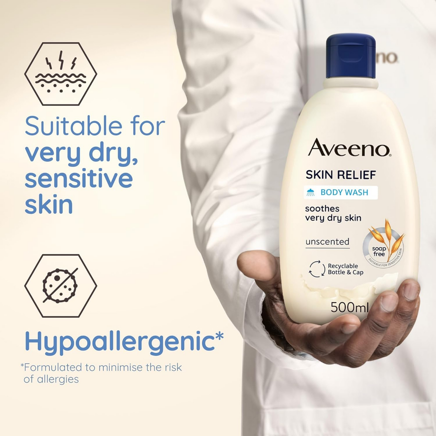 Aveeno Skin Relief Moisturising Triple Body wash shampoo Newborn Daily Use natural Best dry bright protect import UK authentic genuine skincare soft lowprice BD