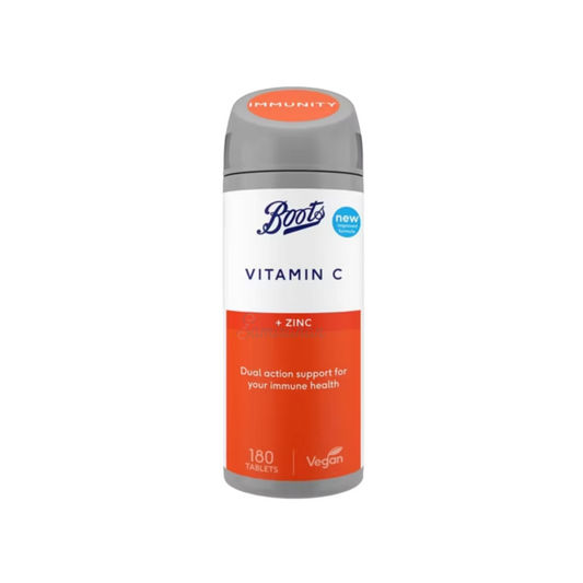 Boots Vitamin C and Zinc 180 Tablet Immune System natural vitamins supplement medicine pharmacy doctor Best original import UK medical premium low price in bd
