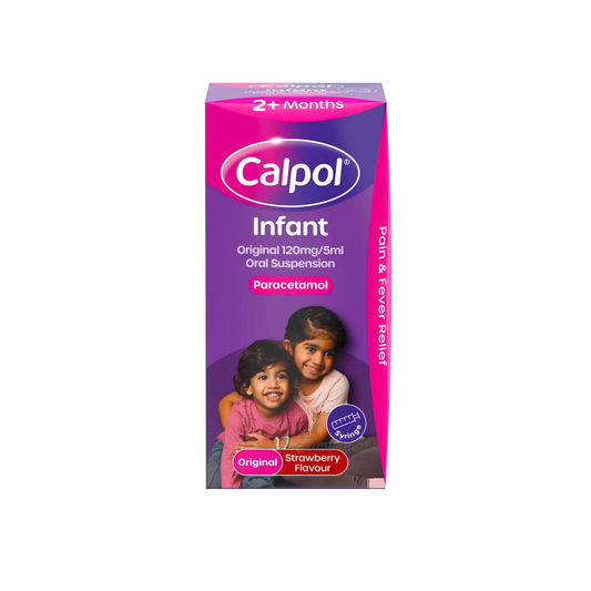 Calpol Infant Original Suspension Strawberry relief Fever Cold Teething Headache throat pain Best imported UK Napa care medicine paracetamol cheap price in bd