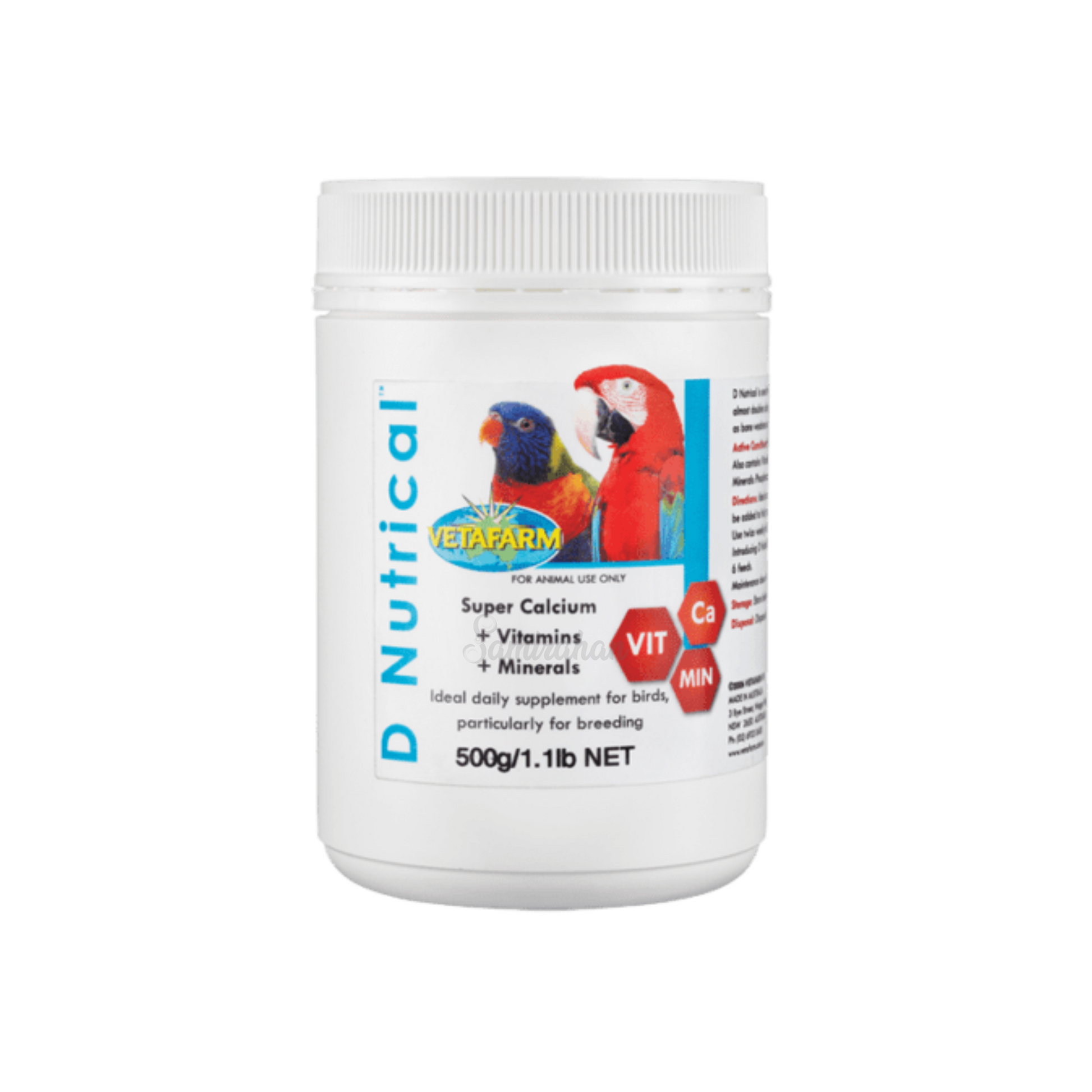 Vetafarm D’Nutrical Powder birds supplement Australia authentic breeding genuine super calcium vitamin mineral breeding premium brand online cheap price in BD