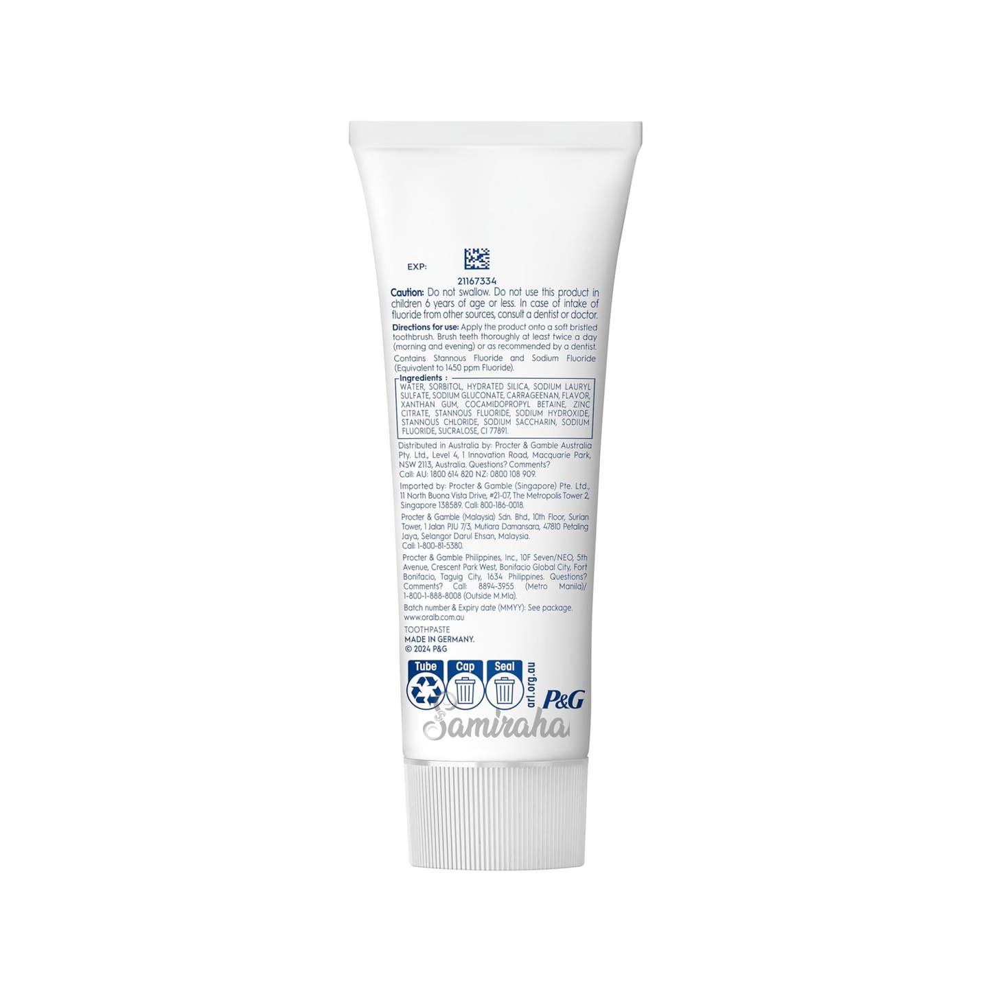 Oral-B Dental Sensitivity Gum White toothpaste Regular mint soft strong teeth protect Best genuine import Australia premium original germ clean low in Dhaka BD