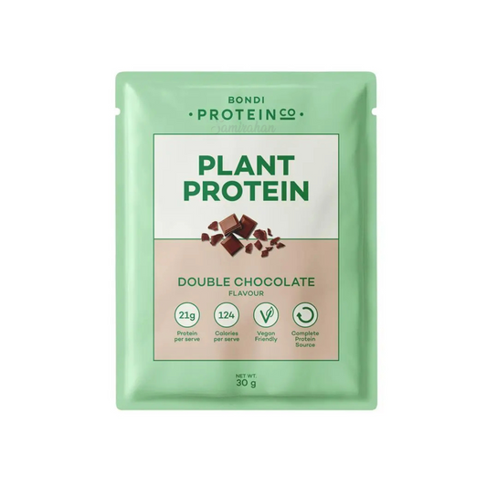 Bondi Protein Co Plant Protein Double Chocolate sachet 30g imported Australia authentic muscle premium brand online shop cheapest price BD Dhaka Gym Supplement