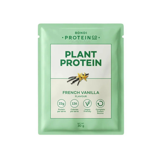 Bondi Protein Co Plant Protein French Vanilla Sachet calorie import Australia authentic muscle premium brand online shop cheapest price BD Dhaka Gym Supplement