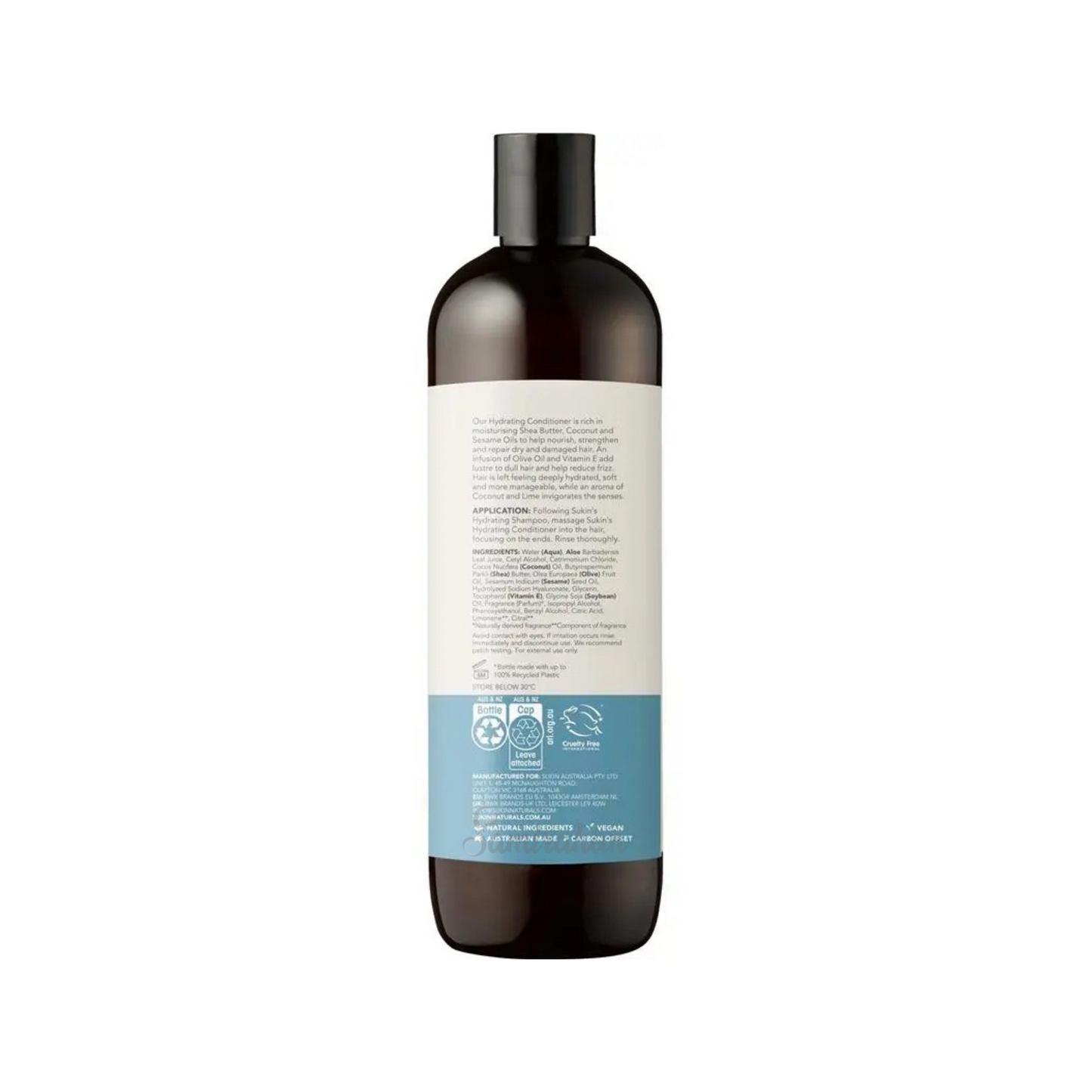 Sukin Natural Hydrating Conditioner For Dry & Damage Hair (Australia) 500mL