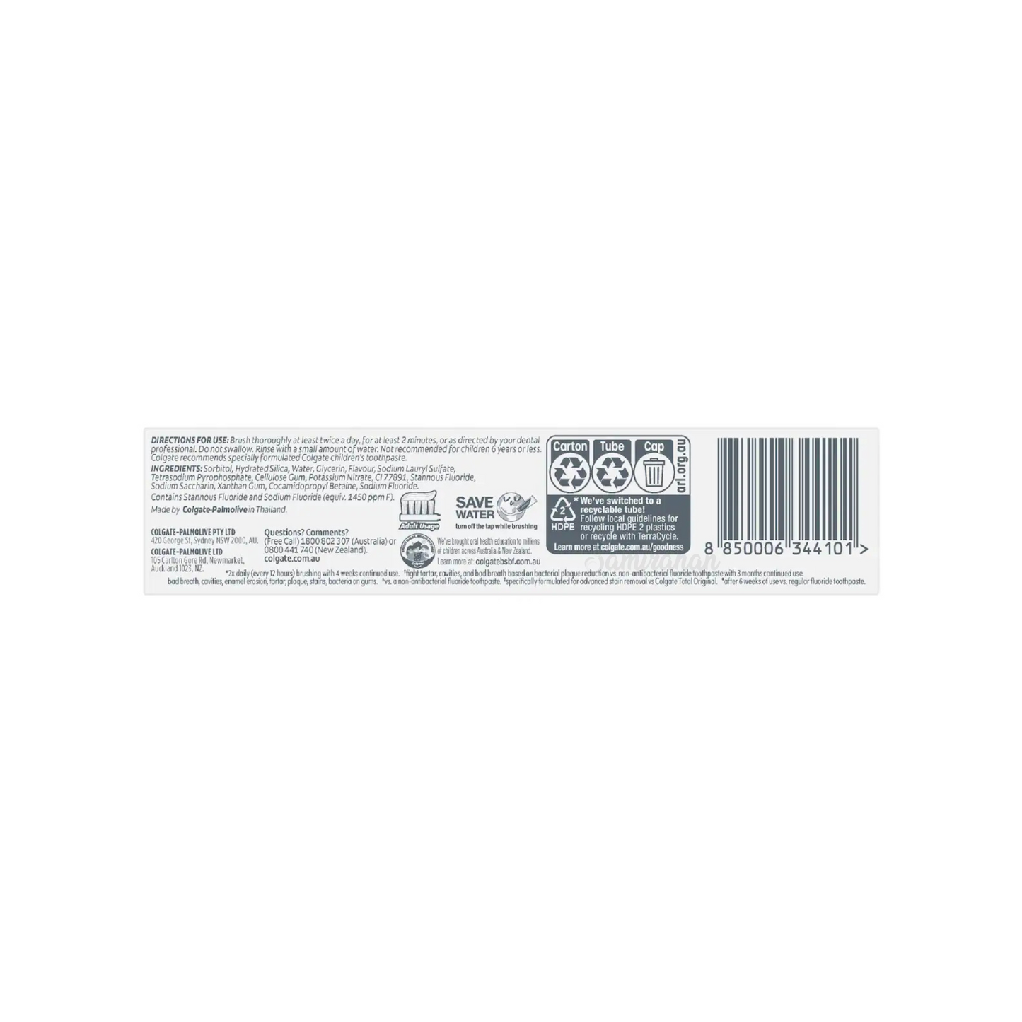 Colgate Total Active Prevention Whitening Toothpaste anti-bacterial fluoride Strong Teeth Best safe authentic import Australia premium amazon cheap price in bd