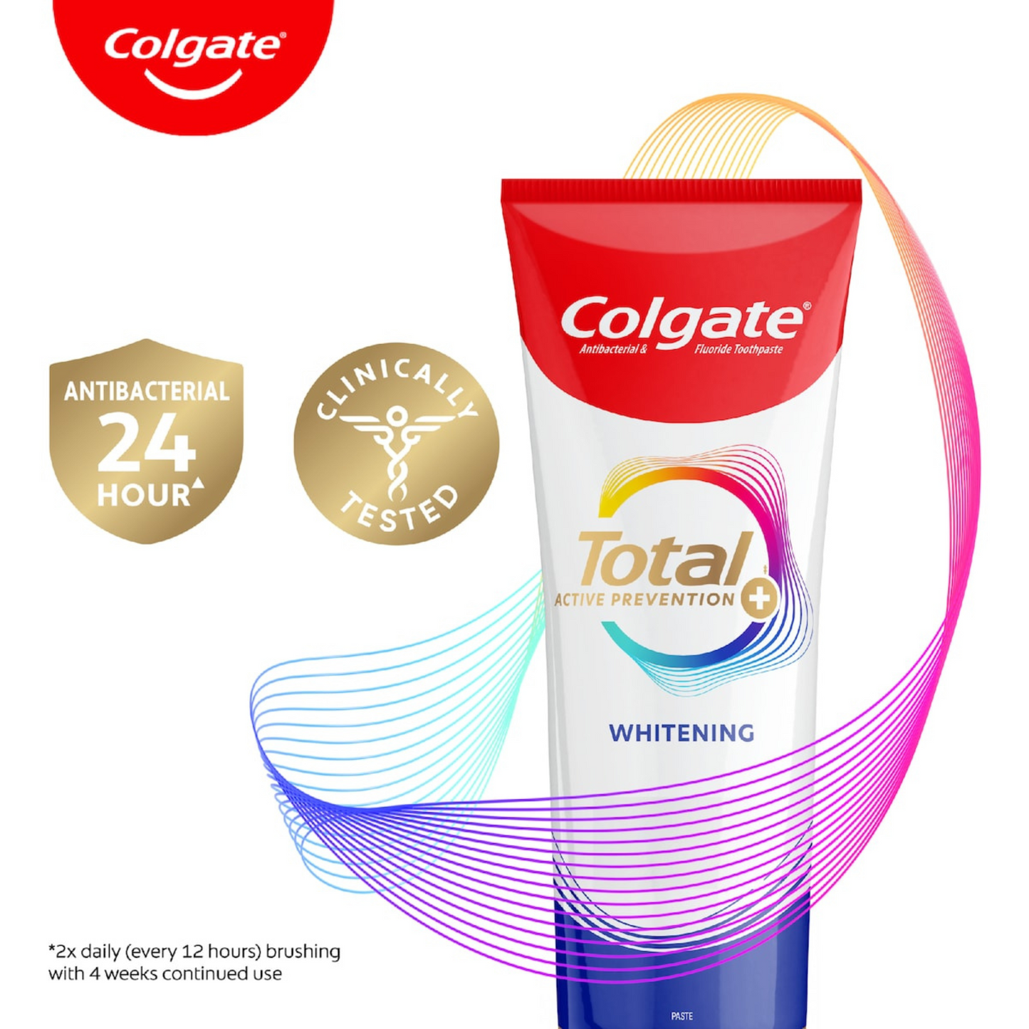 Colgate Total Active Prevention Whitening Toothpaste anti-bacterial fluoride Strong Teeth Best safe authentic import Australia premium amazon cheap price in bd