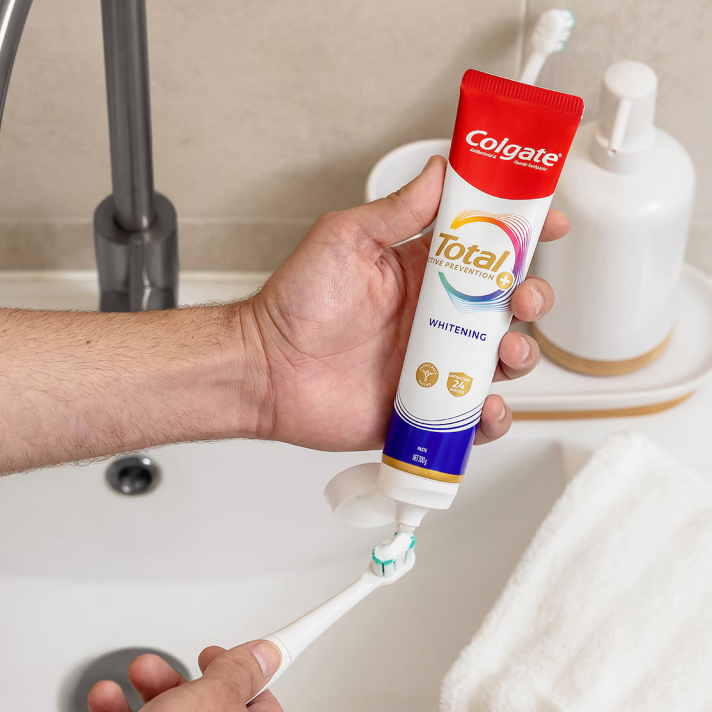 Colgate Total Active Prevention Whitening Toothpaste anti-bacterial fluoride Strong Teeth Best safe authentic import Australia premium amazon cheap price in bd