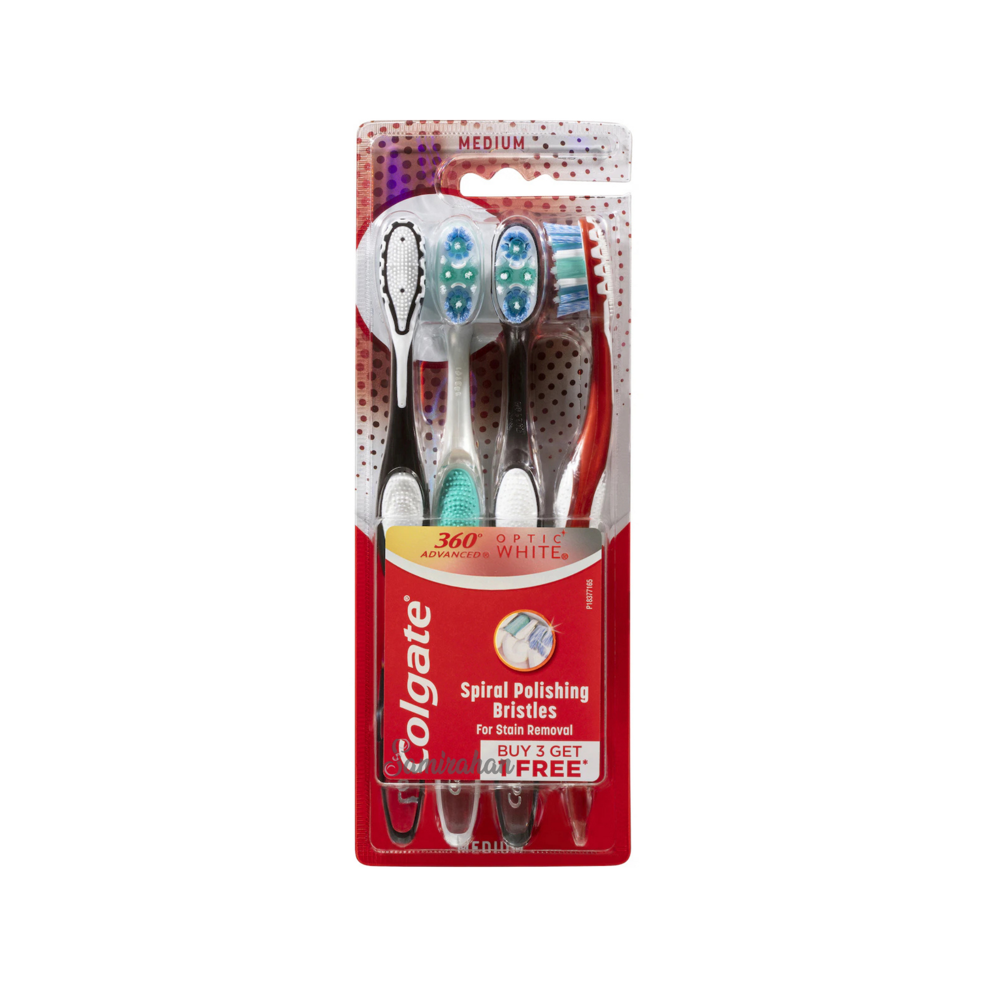 Colgate 360 Advanced Optic White Toothbrush Medium cleaning smoothly germ teeth Best original imported Australia premium dentalcare health cheap price in BD