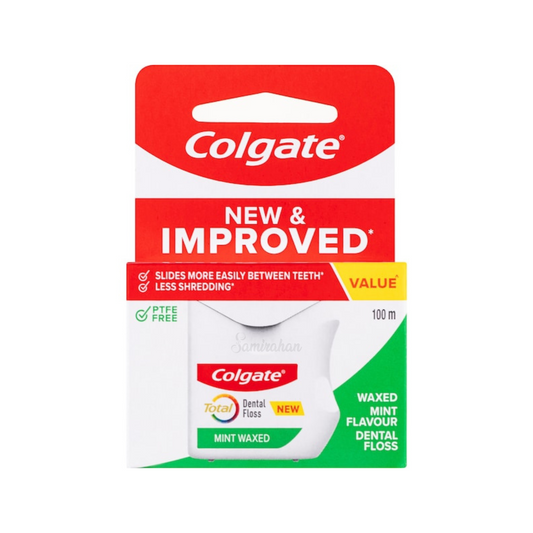 Colgate Total Mint Waxed Dental Floss imported AU authentic genuine premium brand online shop clean teeth Best cavities dental care cheap price in BD Bangladesh