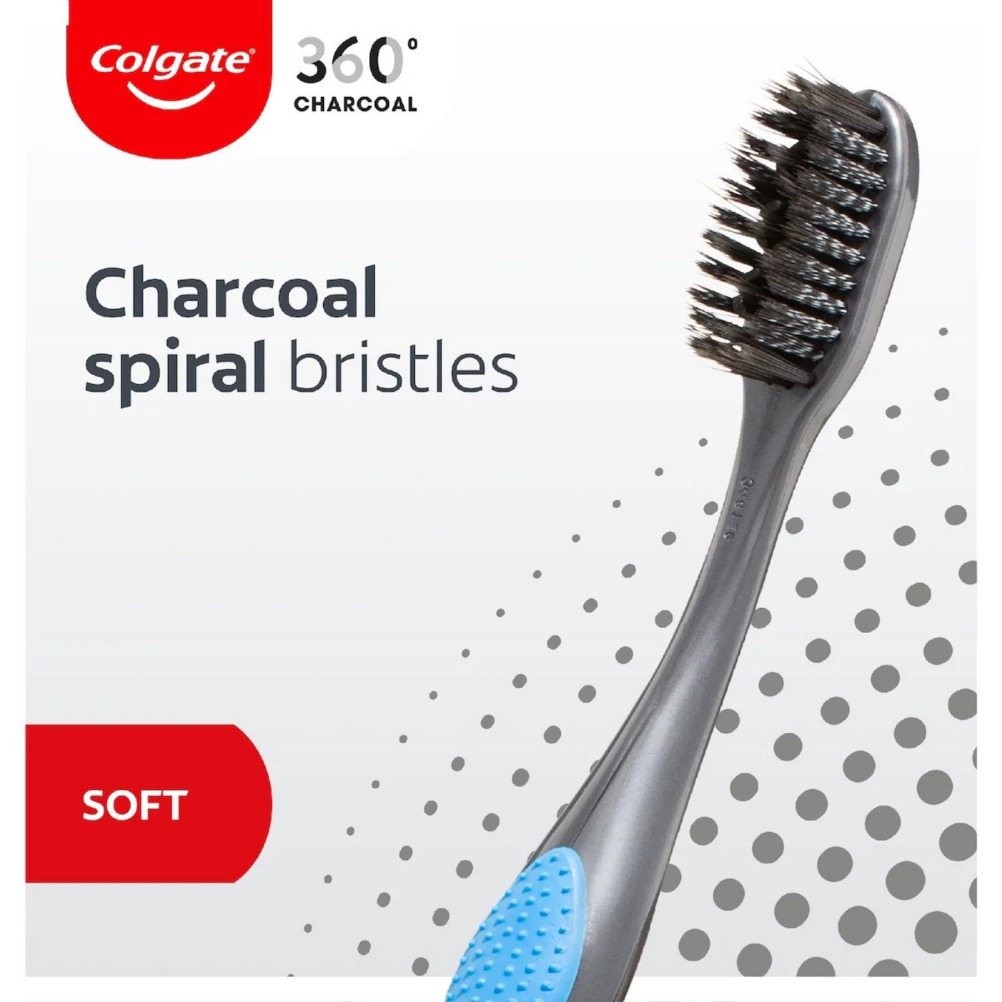 Colgate 360° Charcoal Spiral Soft Toothbrush online Clinically proven relief genuine sensitive teeth gum protection Clinically import AU premium low price in bd