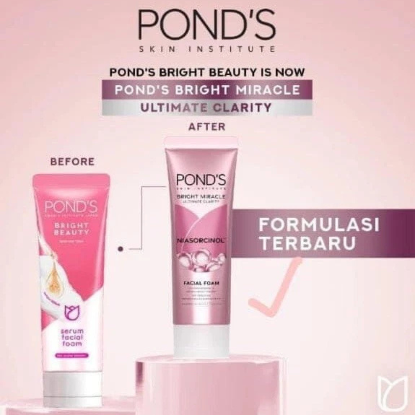Pond’s Bright Miracle Niasorcinol Facial Foam Best brightening wash imported Australia UK authentic genuine premium brand online shop cheap price in Dhaka BD
