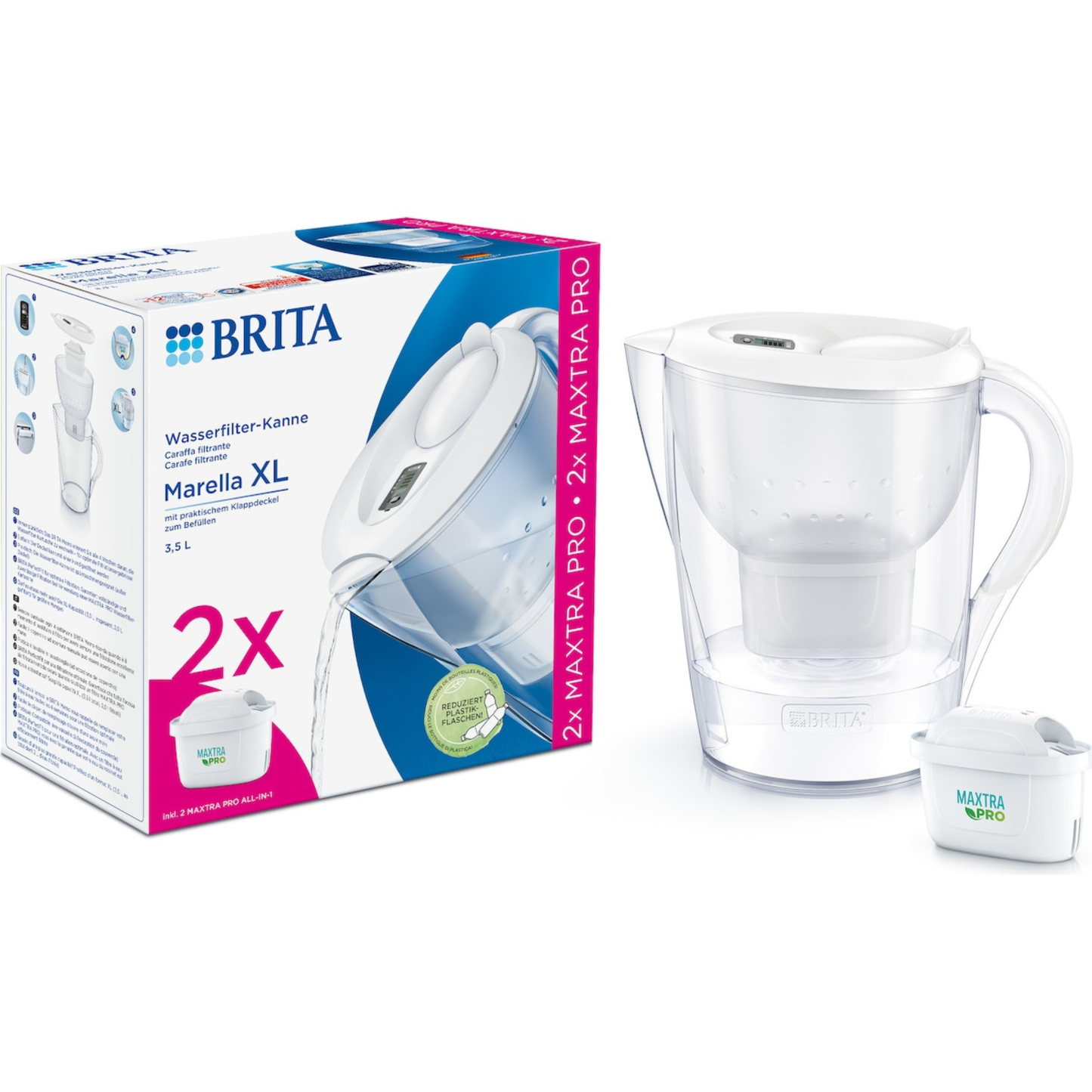Brita Marella XL water filter jug 3.5L filters White Best imported foreign genuine authentic original AU premium purifier healthy pure drinking safe price in BD