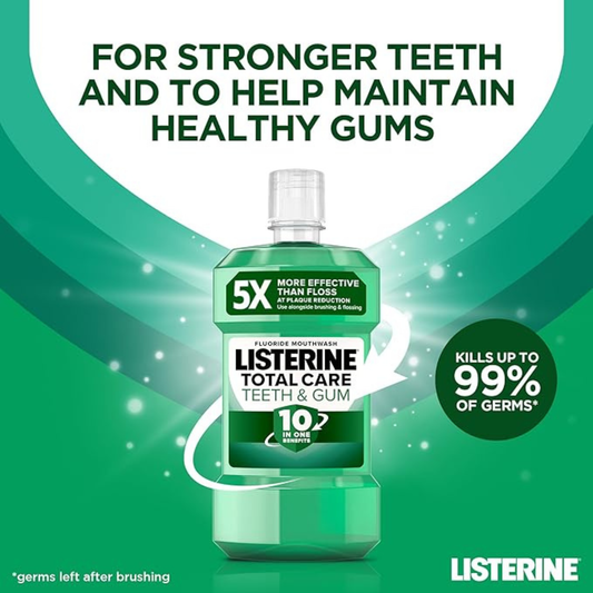 Listerine Total Care Teeth & Gum Care Mouthwash Fresh Mintt Healthy Mouth Naturally Teethauthentic imported genuine premium brand online shop Low Dhaka price BD