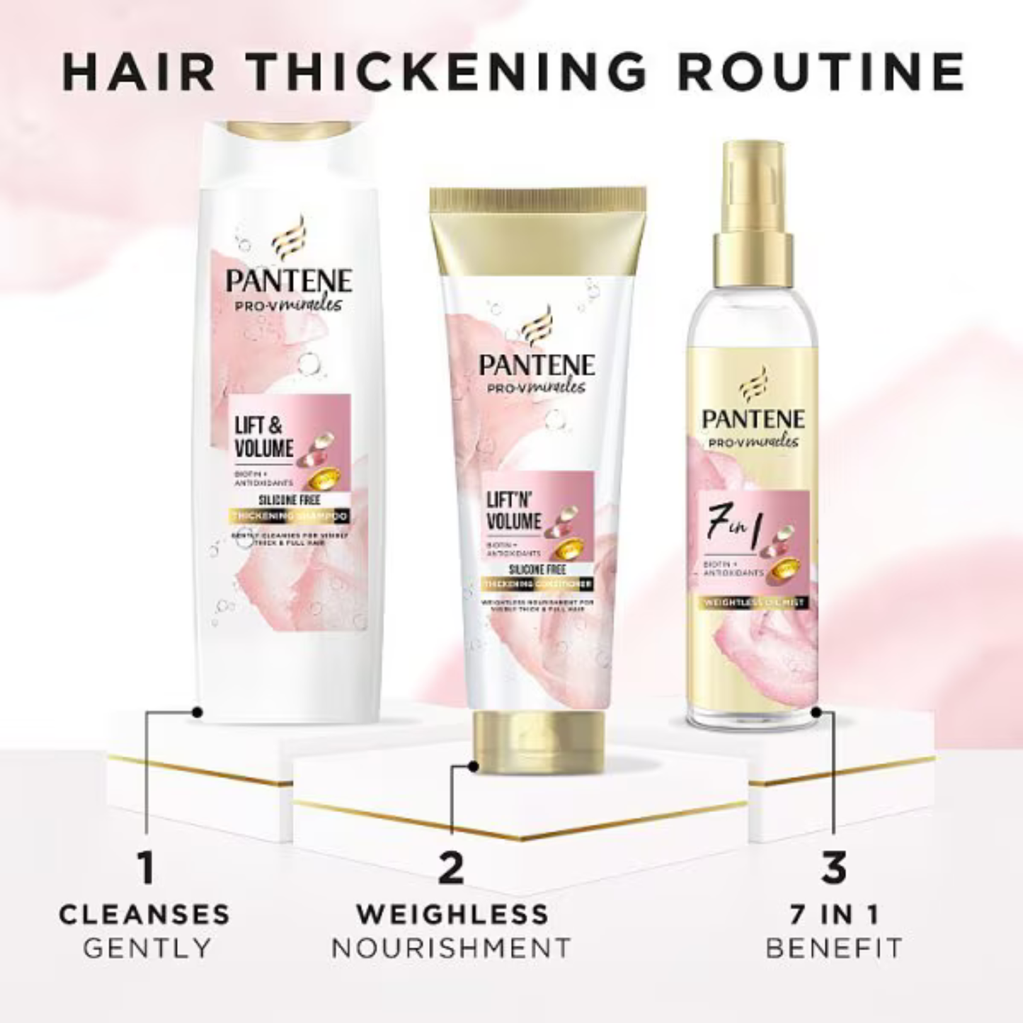 Pantene Pro-V Miracles Lift Volume Conditioner with Biotin UK Best fine healthy growth shine foreign authentic import loss damage sculp low price BD Dhaka