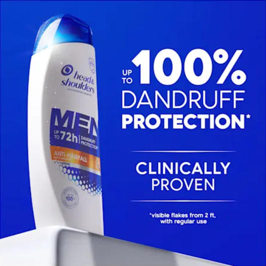 Head & Shoulders Men 72h Protection Anti-Dandruff Shampoo with caffeine genuine authentic soothing comfort hair Best foreign bathing UK imported low price in BD