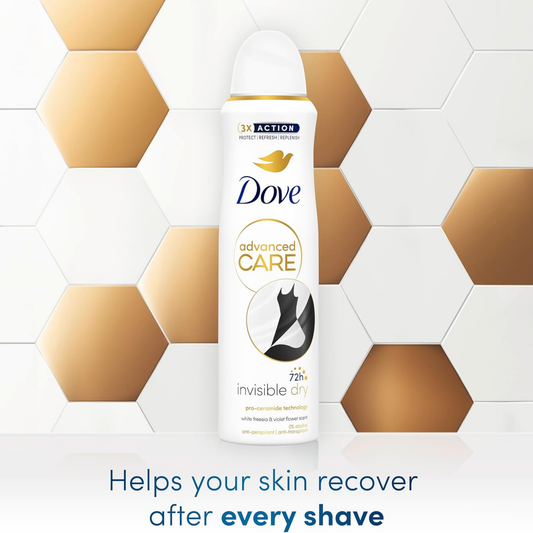 Dove Advanced Care Invisible Dry Anti-perspirant Deodorant Spray 72hour sweat odor protection Best long last fresh scent import perfume premium low price in bd