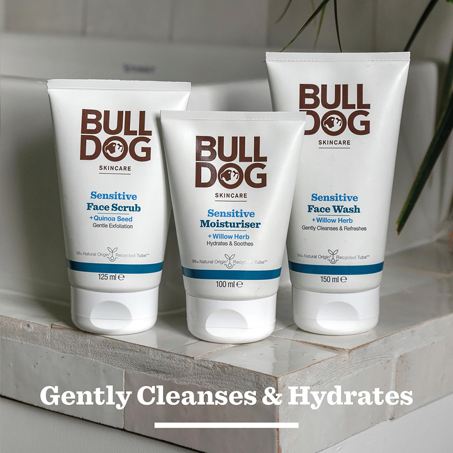 Bulldog Skincare Sensitive Moisturiser Willow Herb Hydrates Soothes Natural Origin Bright comfort Daily dry clean Sensitive smooth Best import UK low price bd