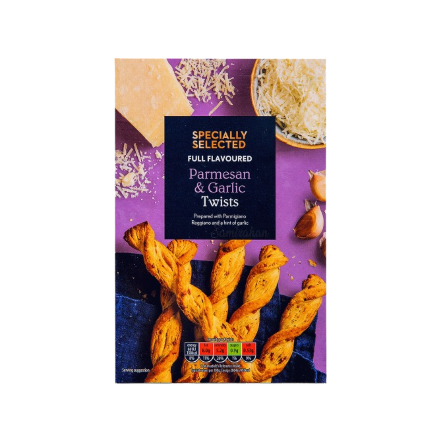 Specially Selected Full Flavoured Parmesan Garlic All Butter Puff Pastry Twists Crackers Cookies Biscuit bread breakfast imported authentic crunchy snack popcorn enjoy sweet healthy price BD Dhaka Notun Bazar Vatara Baridhara Nadda Pallabi Farmgate Motijheel Golapbag