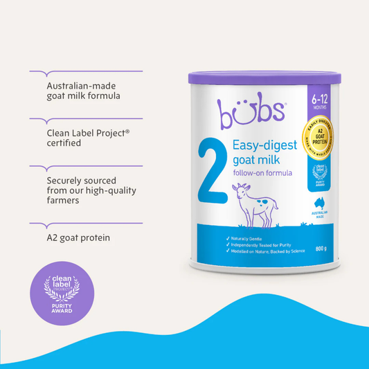 Bubs Easy-digest Goat Milk Baby follow-on formula Powder nutrition premium genuine health feeding food natural growth breast organic AU Imported low price in BD Bellamy’s Bobbie Nutrilon Nido PediaSure Basundhara Residential Area Banani Super Market Mirpur Tongi Kurmitola