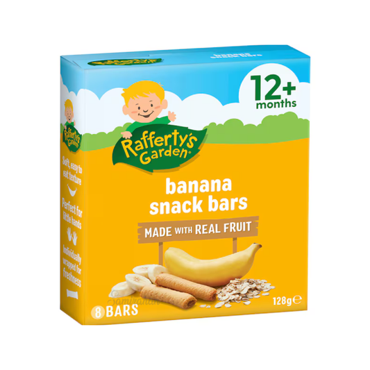 Rafferty’s Garden Banana Snack Bars Baby Food Pouch 12+Month fruit paste Easy-to-eat texture toddler Best import authentic premium snack healthy low price in BD Khilkhet Nikunja Kuril Mohakhali DOHS Kalabagan Dhanmondi Keraniganj