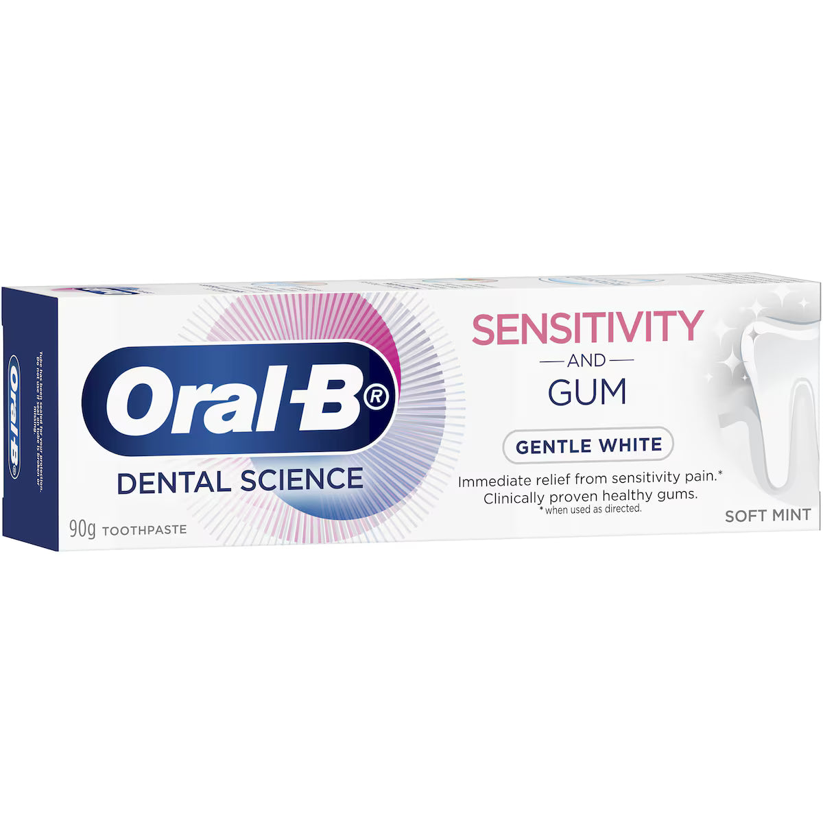 Oral B Toothpaste Sensitivity & Gum Gentle White Soft Mint Flavour (Australia) 90g
