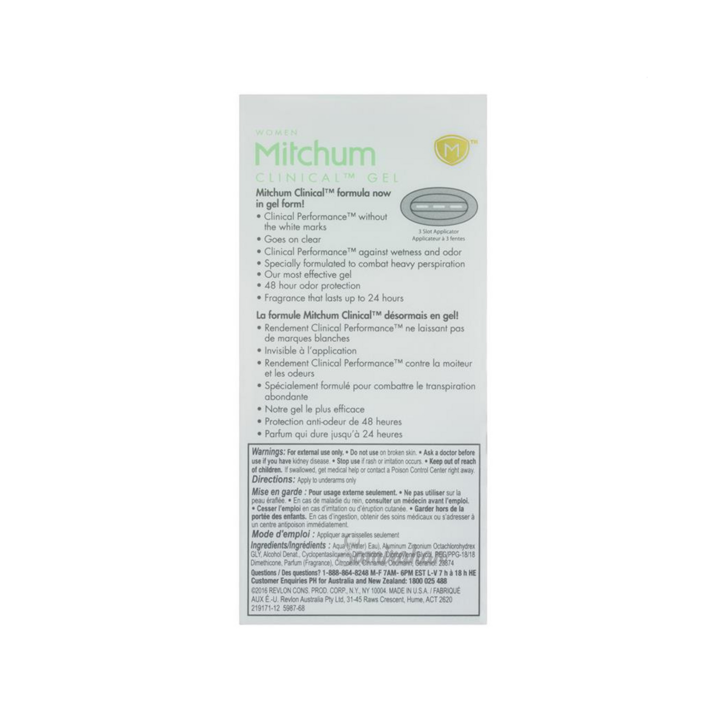 Mitchum For Women Clinical Gel Deodorant Powder Fresh Energy sweat odor dry daily 48 hours white marks Best safe authentic import Australia low price in bd