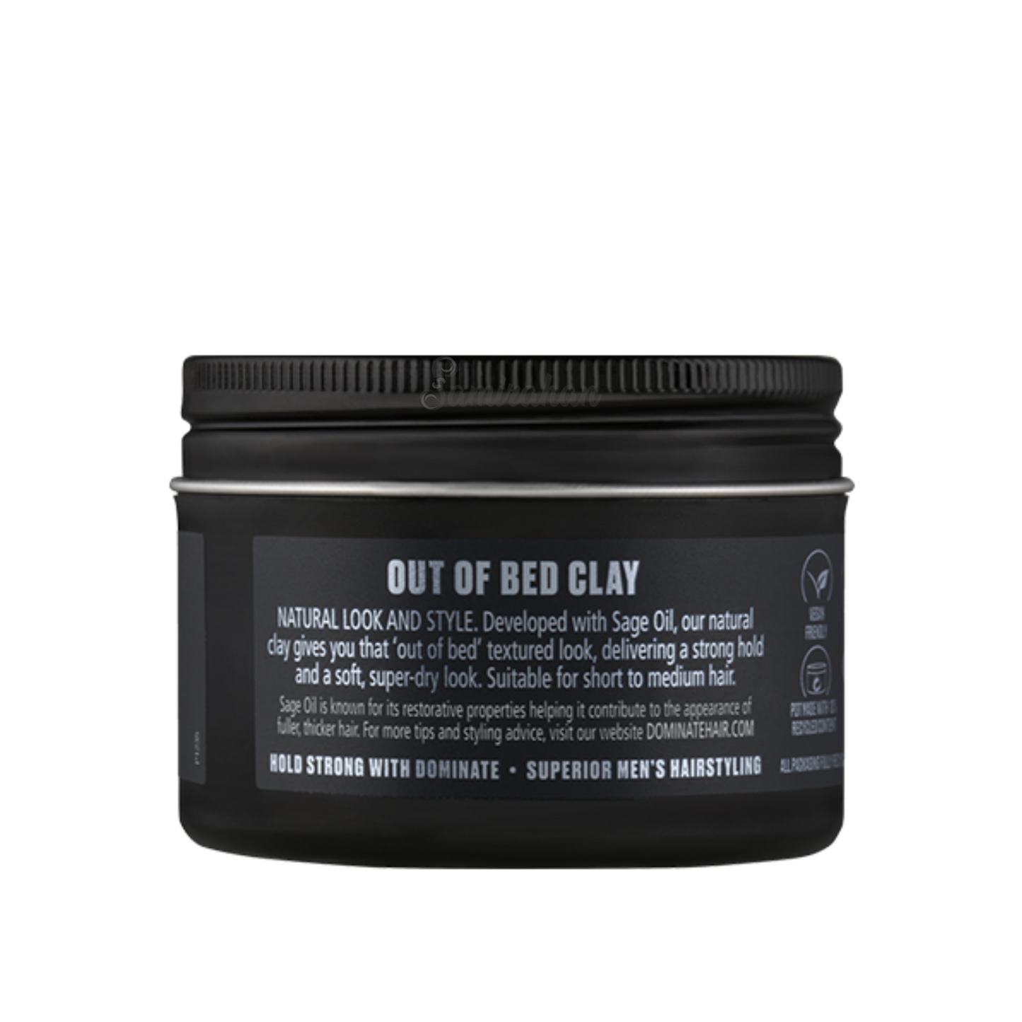 Dominate Out of Bed Clay Strong Hold Matte Look barber inspire men hair style natural oils long lasting Best safe gel authentic import Australia low price in bd