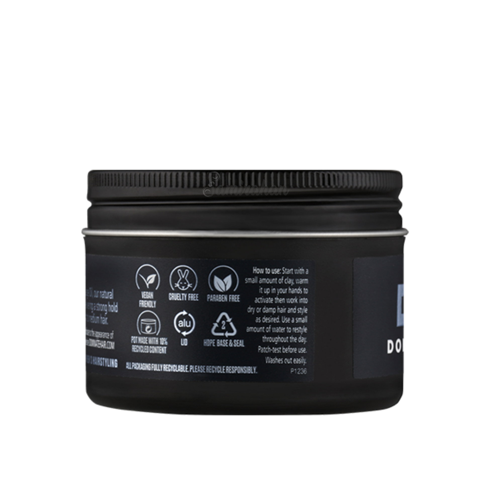 Dominate Out of Bed Clay Strong Hold Matte Look barber inspire men hair style natural oils long lasting Best safe gel authentic import Australia low price in bd